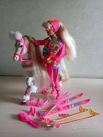 Barbie ski + cavallo 