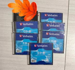 6 CD vuoti Verbatin ,Sigillati.