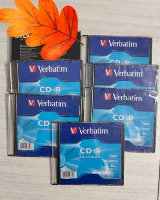 6 CD vuoti Verbatin ,Sigillati.