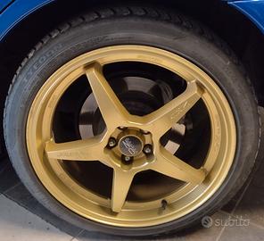 4 Cerchi in lega OZ Subaru da 18" attacco 5x100