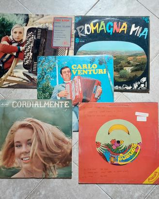 5 dischi anni 70 liscio e leggera 33 giri