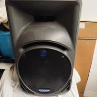 2 casse amplificate mackie srm 450 più custodie