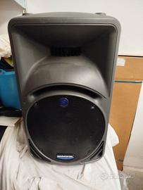 2 casse amplificate mackie srm 450 più custodie