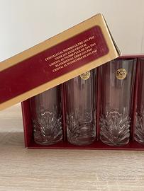 Servizio bicchieri liquore in cristallo RCR