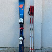 Sci da bambino con racchette