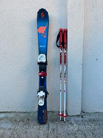 Sci da bambino con racchette