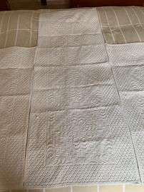 Set tappeto e scendiletto in puro cotone