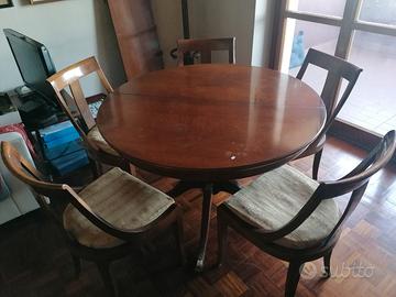 Sei sedie stile impero comodissime 