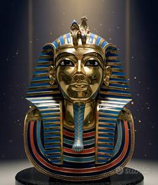 Statua in argento Tutankhamen handmade