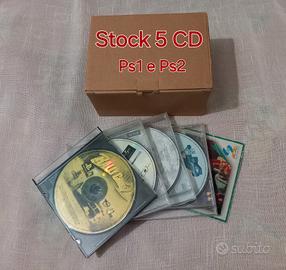 Stock di 5 CD Videogiochi Vintage playstation  1e2
