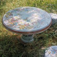 tavolo da giardino in ceramica 