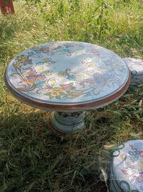 tavolo da giardino in ceramica 