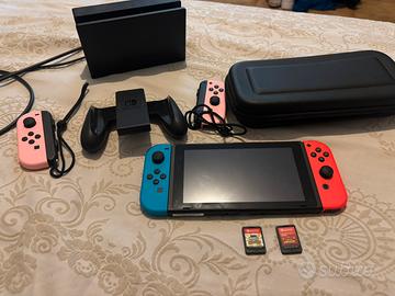Nintendo switch + giochi + joy con