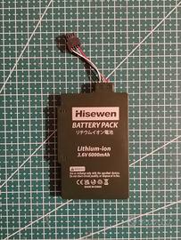 Batteria Hisewen 6000mAh per Wii U Gamepad
