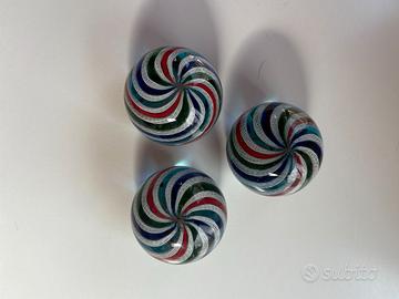 Fermacarte vortice vetro stile Murano