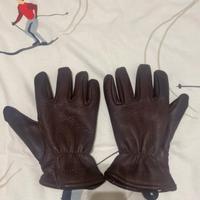 Guanti uomo pelle marrone red wing cachemire ameri