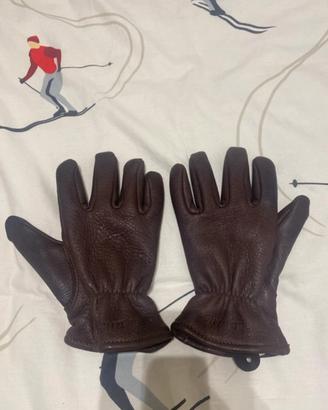 Guanti uomo pelle marrone red wing cachemire ameri
