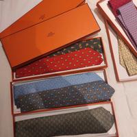  cravatte di Hermes, Marinella , Ferragamo, Zegna