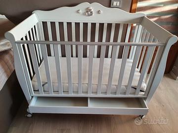 Lettino-culla Baby Expert con materasso e cassetto