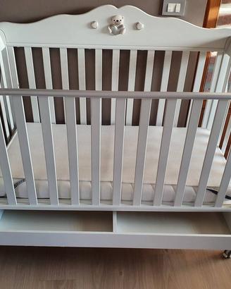 Lettino-culla Baby Expert con materasso e cassetto