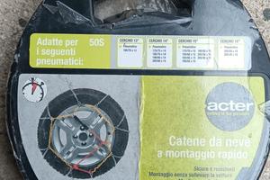 catene da neve mai usate e mai aperte