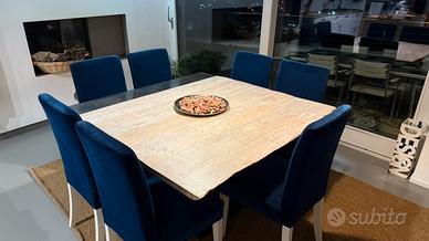 Tavolo industrial allungabile