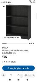 libreria ikea besta  marrone nero scaffale 
