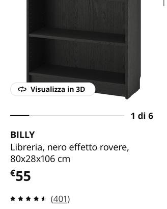 libreria ikea besta  marrone nero scaffale 