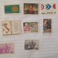 8 francobolli del 1970 usati