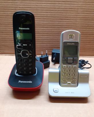 Lotto di 2 Telefoni Cordless