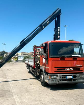 iveco 120e18 gru e cassone mt 6.50 gru 2011