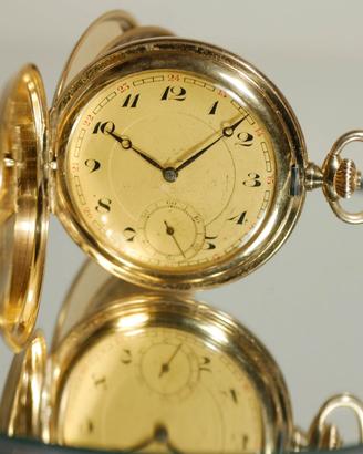 Orologio Da Tasca Vintage Placcato Oro Savonette