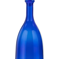 Bottiglia acqua vetro blu nuova made in Italy