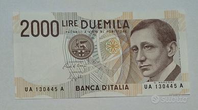 Banconota da lire 2000 Guglielmo Marconi 
