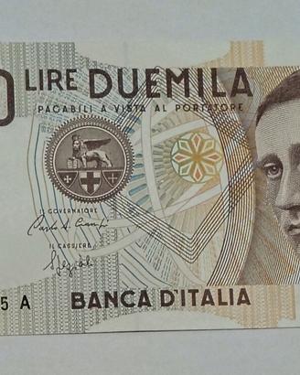 Banconota da lire 2000 Guglielmo Marconi 