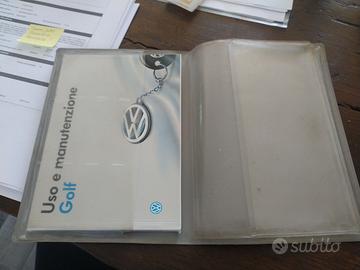 libretto uso e manutenzione golf mk3 con astuccio