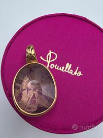 CIONDOLO POMELLATO ORO ARABESQUE AMETISTA