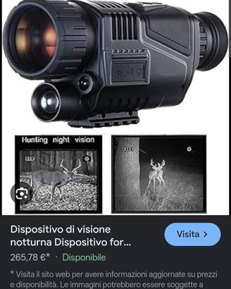 Visore Notturno ottica foto video