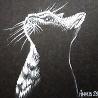 Quadro. Disegno a matita. Ritratto. Cornice