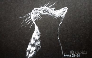 Quadro. Disegno a matita. Ritratto. Cornice