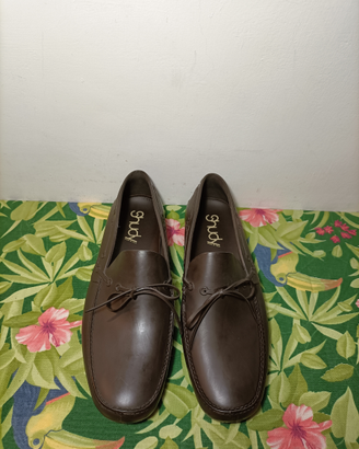Mocassini in gomma marroni SHUDY misura 43