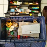 Canne da pesca + materiale