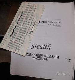 SUPREME STEALTH Ampli valvolare Manuale