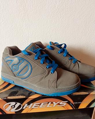Scarpe a rotelle Heelys grigie e blu n 38