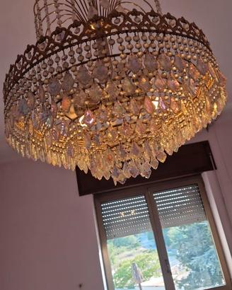Lampadario con cristalli Swarovski + 2 applique