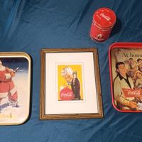 Lotto Coca Cola vintage vassoi quadro pubblicitari