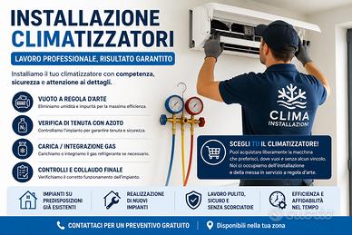 Installazione climatizzatori ed Elettricista