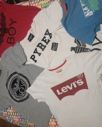 T-shirt LEVIS- BOY- NAPAPIJRI- PYREX ORIGINALI 