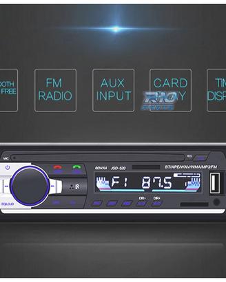 AUTORADIO 1 DIN BLUETOOTH MP3 USB SD AUX