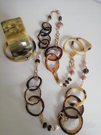 set collana e due bracciali 